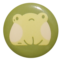 pin of a cute chubby frog