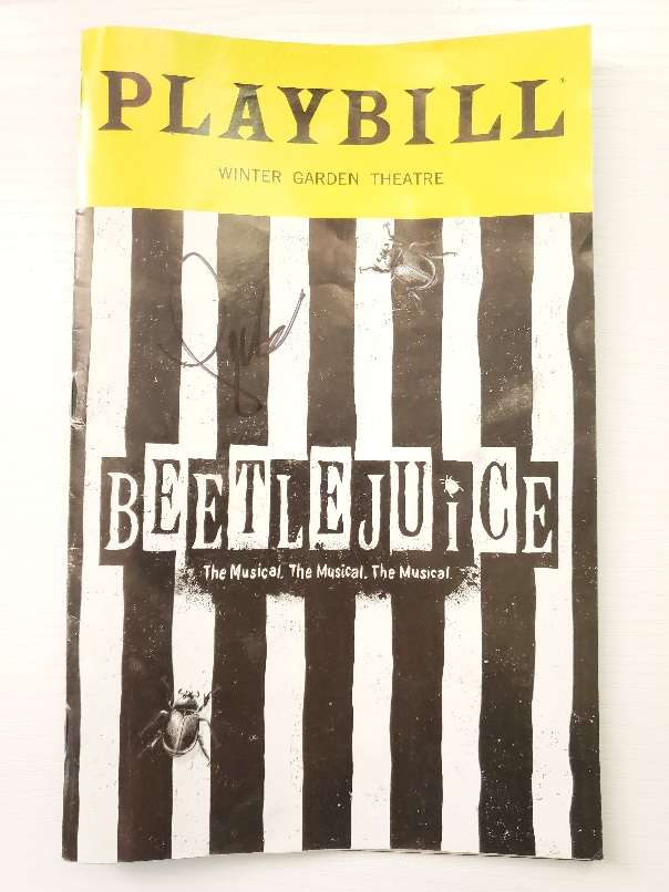 playbill for beetlejuice on broadway